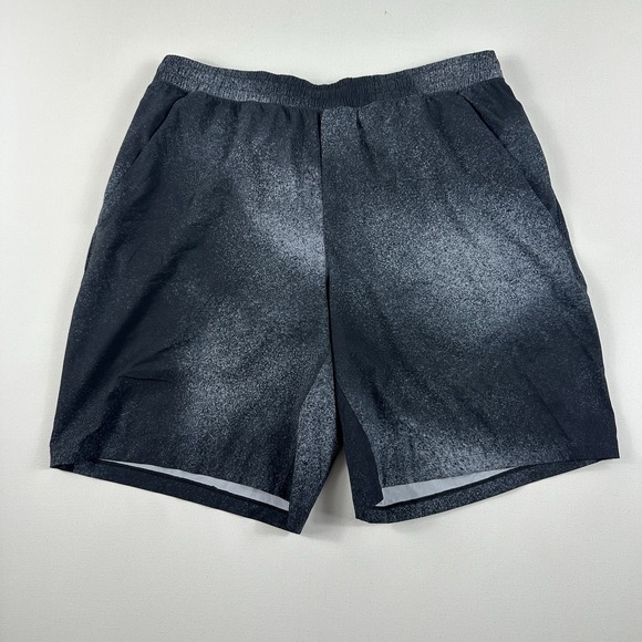 Lululemon Pace Breaker 9" Lined Shorts LM7AAYS BHMI Black Print Mens XL‎ Active - Picture 1 of 4